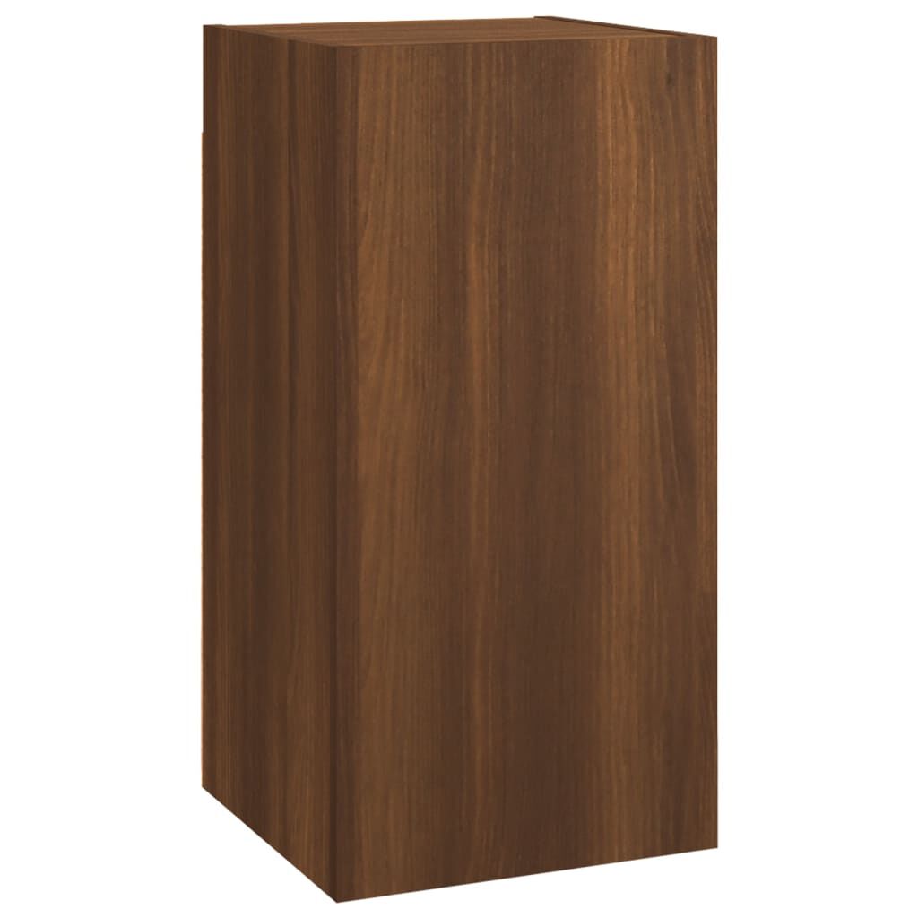 vidaXL Έπιπλα Τηλεόρασης 2 τεμ. Καφέ Δρυς 30,5x30x36 εκ. Επεξ. Ξύλο