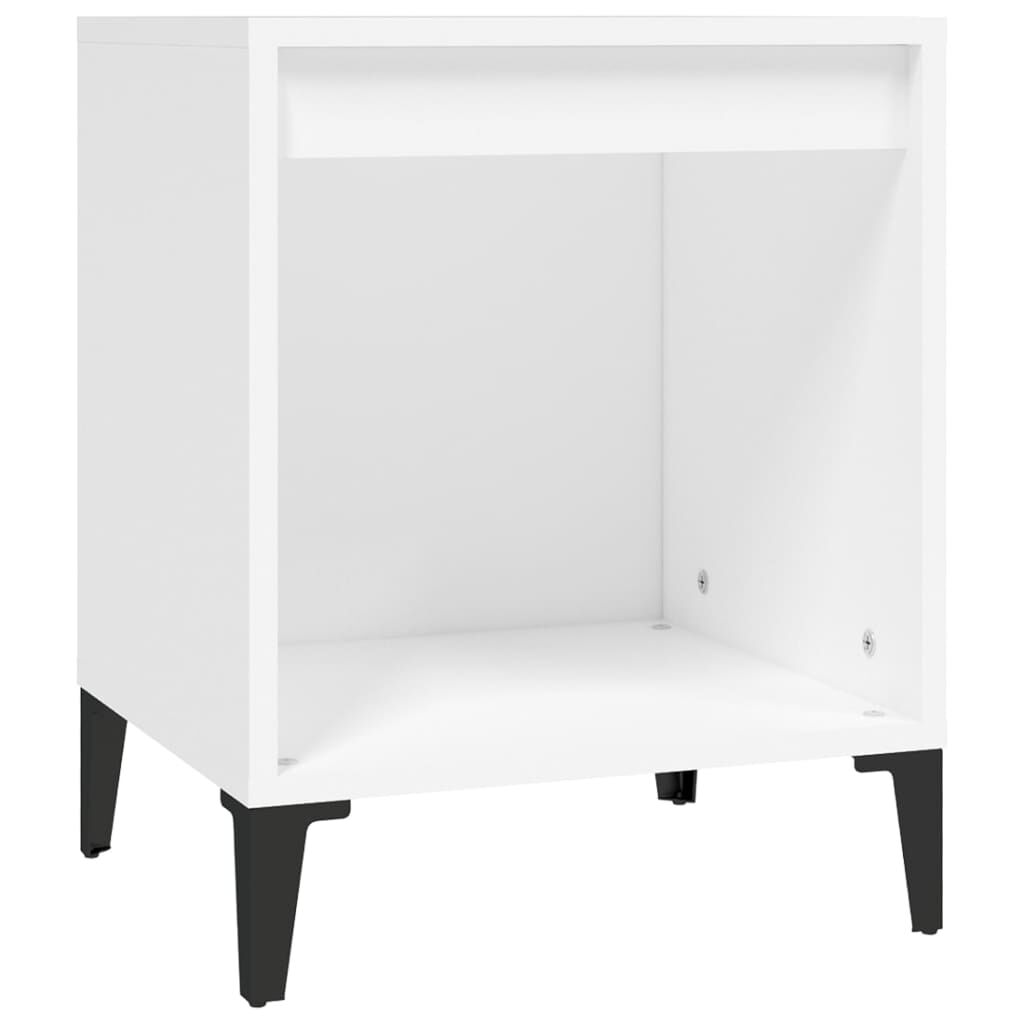 vidaXL Κομοδίνα 2 τεμ. Λευκά 40 x 35 x 50 εκ.