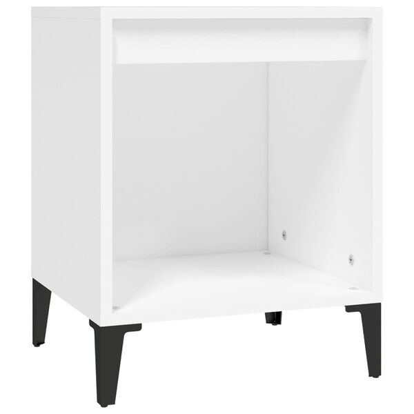 vidaXL Κομοδίνα 2 τεμ. Λευκά 40 x 35 x 50 εκ.