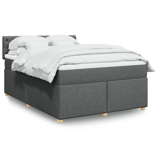 vidaXL &Kappa;&rho;&epsilon;&beta;ά&tau;&iota; Boxspring &mu;&epsilon; &Sigma;&tau;&rho;ώ&mu;&alpha; &Sigma;&kappa;&omicron;ύ&rho;&omicron; &Gamma;&kappa;&rho;&iota; 160x200 &epsilon;&kappa; &Upsilon;&phi;&alpha;&sigma;&mu;ά&tau;&iota;&nu;&omicron;
