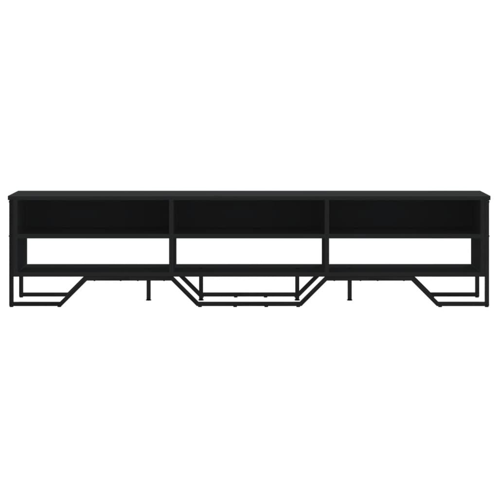 vidaXL Έπιπλο Τηλεόρασης Μαύρο 180x34x41 εκ. από Επεξεργ. Ξύλο