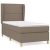 vidaXL &Kappa;&rho;&epsilon;&beta;ά&tau;&iota; Boxspring &mu;&epsilon; &Sigma;&tau;&rho;ώ&mu;&alpha; Taupe 90x190 &epsilon;&kappa;.&Upsilon;&phi;&alpha;&sigma;&mu;ά&tau;&iota;&nu;&omicron;
