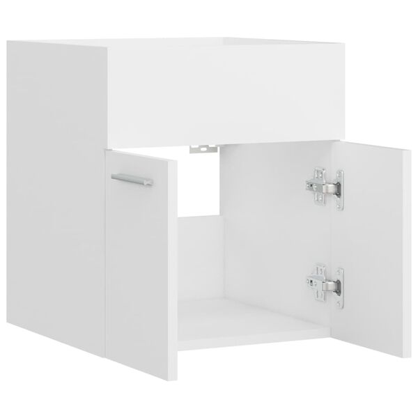 vidaXL Ντουλάπι Νιπτήρα Λευκό 41x38,5x46 εκ. από Επεξεργασμένο Ξύλο
