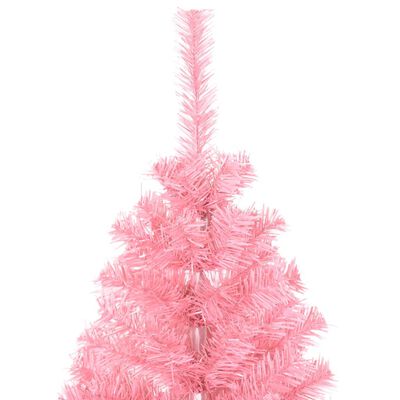 vidaXL Χριστουγεννιάτικο Δέντρο Τεχνητό Με Βάση Ροζ 120 εκ. PVC