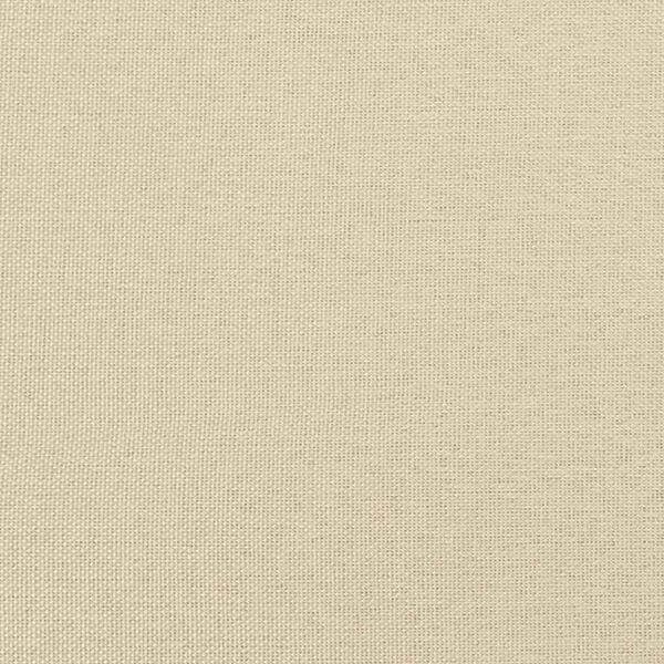 vidaXL Κρεβάτι Boxspring με Στρώμα Κρεμ 140x190 εκ. Υφασμάτινο