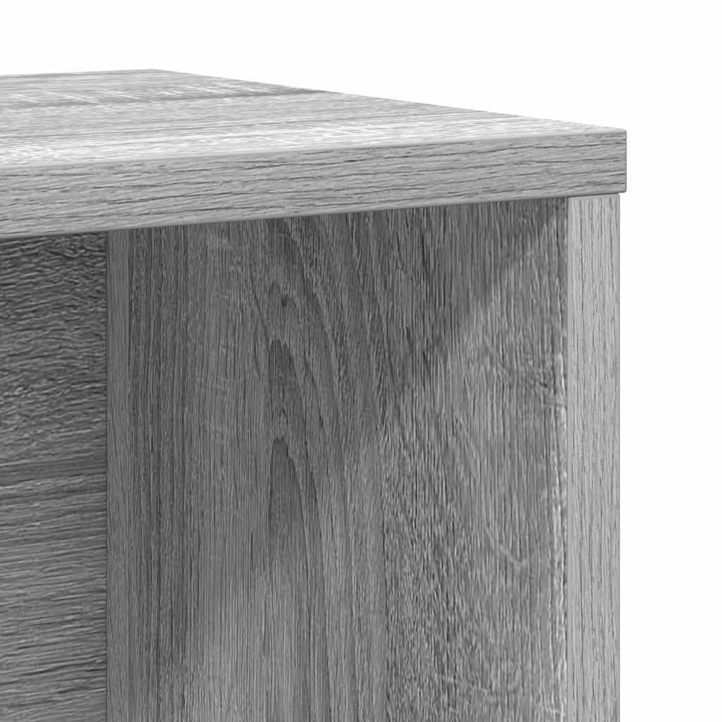 vidaXL Βιβλιοθήκη Γκρι Sonoma 60x24x76,5 εκ. από Επεξεργασμένο Ξύλο