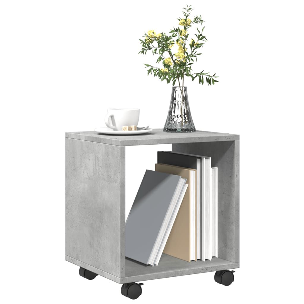 vidaXL Ντουλάπι Τροχήλατο Γκρι Σκυρ. 37x33x42,5 εκ. από Επεξ. Ξύλο