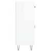vidaXL Ντουλάπι Γυαλιστερό Λευκό 69,5x34x90 εκ. Επεξεργασμένο Ξύλο