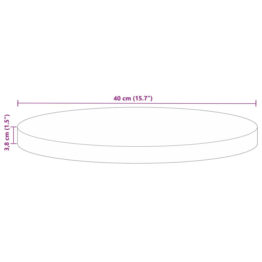 vidaXL Επιφάνεια Τραπεζιού Στρογγυλή Ø40x3,8εκ Μασίφ Ανακυκλωμένο Ξύλο