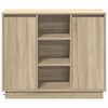 vidaXL Κομοδίνο με ράφι Δρύς Sonoma 90 x 32 x 75 εκ Επεξεργασμένο ξύλο