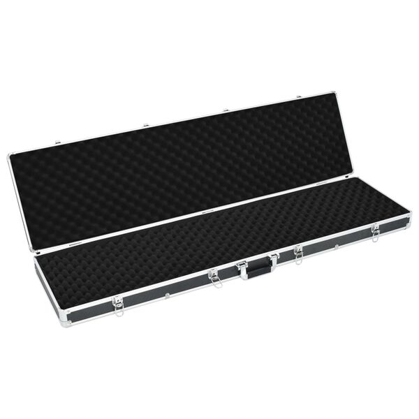 vidaXL Βαλίτσα Όπλου Μαύρη 134 x 35 x 12 εκ. από Αλουμίνιο