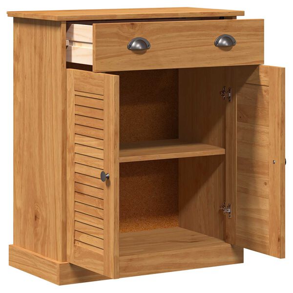 vidaXL Ντουλάπι Μπάνιου καφέ μελί 68 x 34 x 80 εκ Μασίφ ξύλο πεύκου