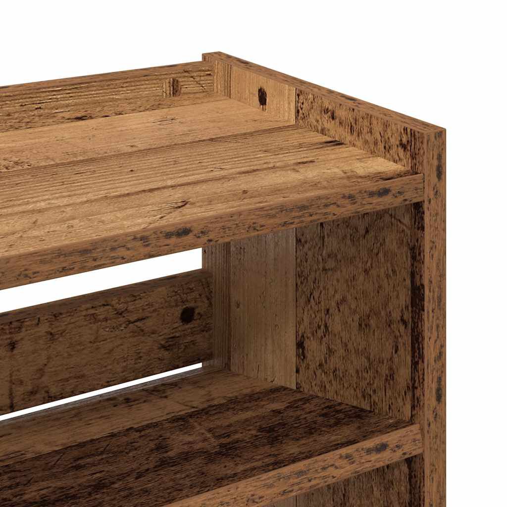 Ράφι παπουτσιών vidaXL Παλιό ξύλο 60x25x62 cm Κατασκευασμένο ξύλο
