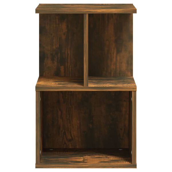 vidaXL Κομοδίνο Καπνιστή Δρυς 35 x 35 x 55 εκ. από Επεξεργασμένο Ξύλο