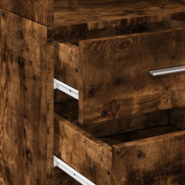 vidaXL Ντουλάπι Καπνιστή Δρυς 40x42,5x185 εκ. από Επεξεργασμένο Ξύλο