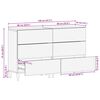 vidaXL Πλαϊνό γραφείο με συρτάρι 2 pcs καφέ μελί 60 x 33.5 x 75 εκ.