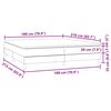 vidaXL &Kappa;&rho;&epsilon;&beta;ά&tau;&iota; Boxspring &mu;&epsilon; &Sigma;&tau;&rho;ώ&mu;&alpha; &Rho;&omicron;&zeta; 180x210 &epsilon;&kappa;. &Beta;&epsilon;&lambda;&omicron;ύ&delta;&iota;&nu;&omicron;