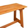 vidaXL Εξωτερικός πάγκος Καφέ 119 x 35 x 47 εκ. Μασίφ ξύλο πεύκου