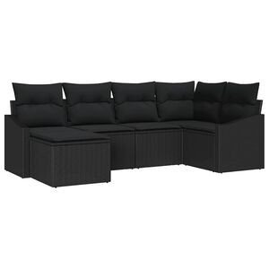 vidaXL &Sigma;&epsilon;&tau; &Kappa;&alpha;&nu;&alpha;&pi;έ &mu;&epsilon; &mu;&alpha;&xi;&iota;&lambda;ά&rho;&iota; 6 pcs &Mu;&alpha;ύ&rho;&omicron; &sigma;&upsilon;&nu;&theta;&epsilon;&tau;&iota;&kappa;ό &rho;&alpha;&tau;ά&nu;