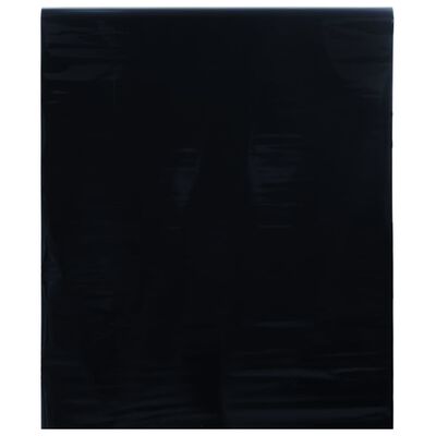 vidaXL Μεμβράνη Παραθύρου Αντιστατική Αμμοβολή Μαύρο 90x1000 εκ PVC