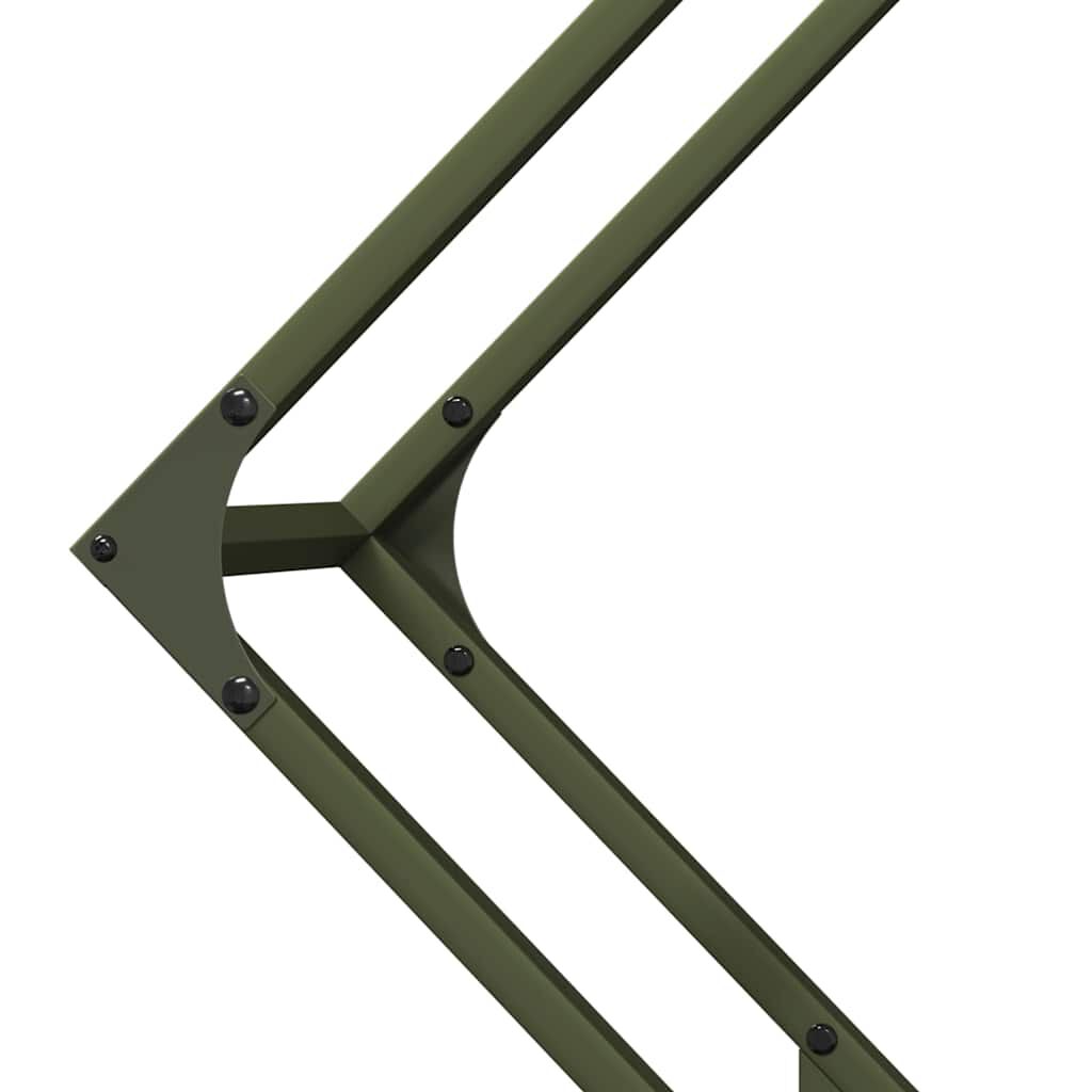 vidaXL Ράφι για καυσόξυλα 80x25x80 εκ. Ατσάλι ψυχρής έλασης