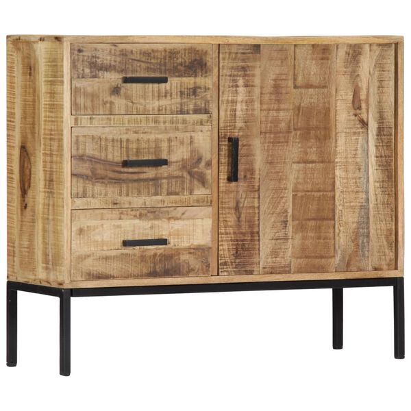 vidaXL Ντουλάπι με Συρτάρια 88 x 30 x 71 εκ. από Μασίφ Ξύλο Μάνγκο