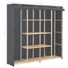 vidaXL Ντουλάπα Γκρι 173 x 40 x 170 εκ. Υφασμάτινη