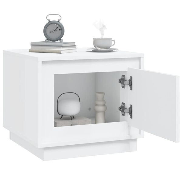 vidaXL Τραπεζάκι Σαλονιού Λευκό 51 x 50 x 44 εκ. από Επεξεργ. Ξύλο