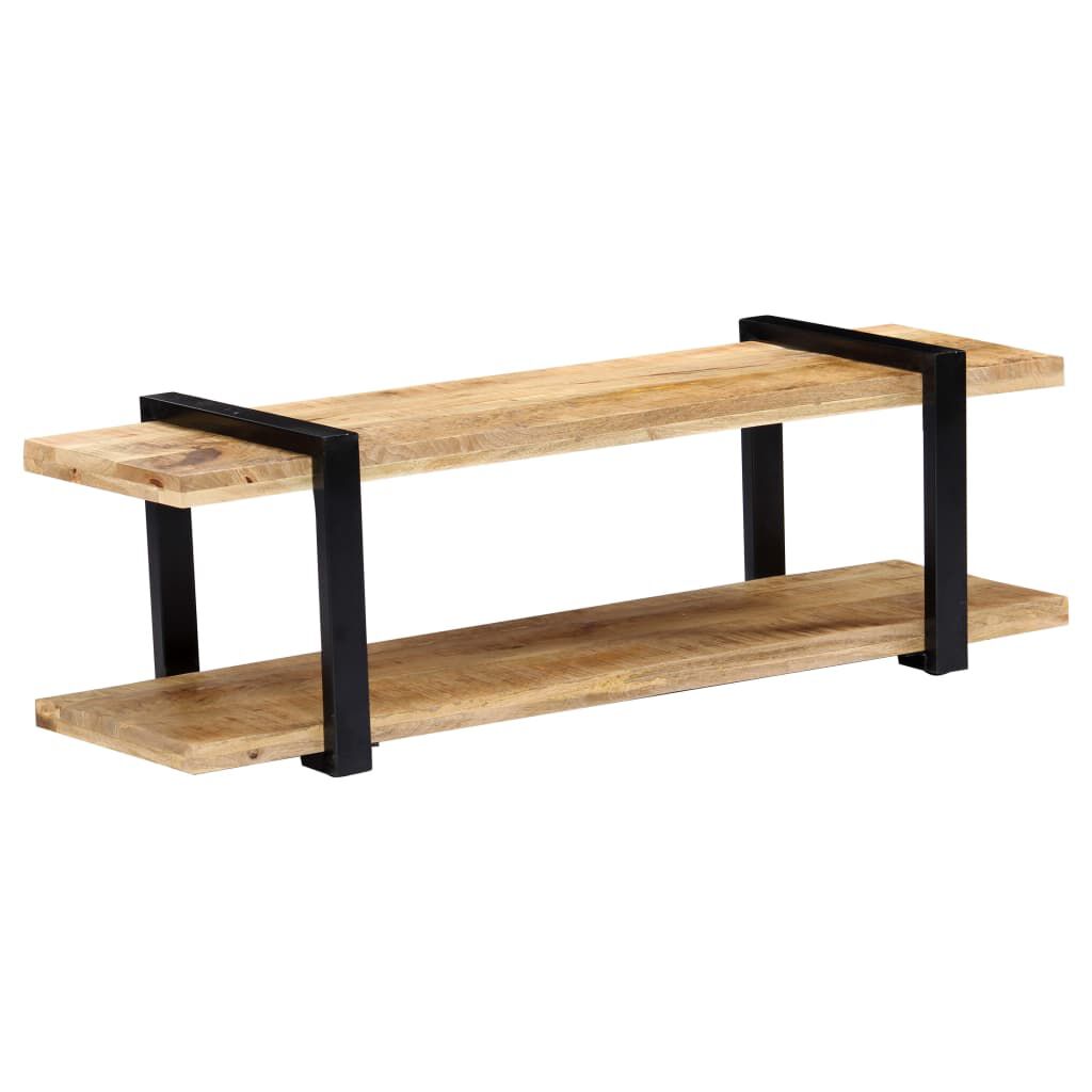 vidaXL Έπιπλο Τηλεόρασης 130 x 40 x 40 εκ. από Μασίφ Ξύλο Μάνγκο