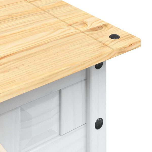vidaXL Τραπέζι Σαλονιού Μεξικ. Στιλ Corona Λευκό 100x55x44 εκ. Πεύκο