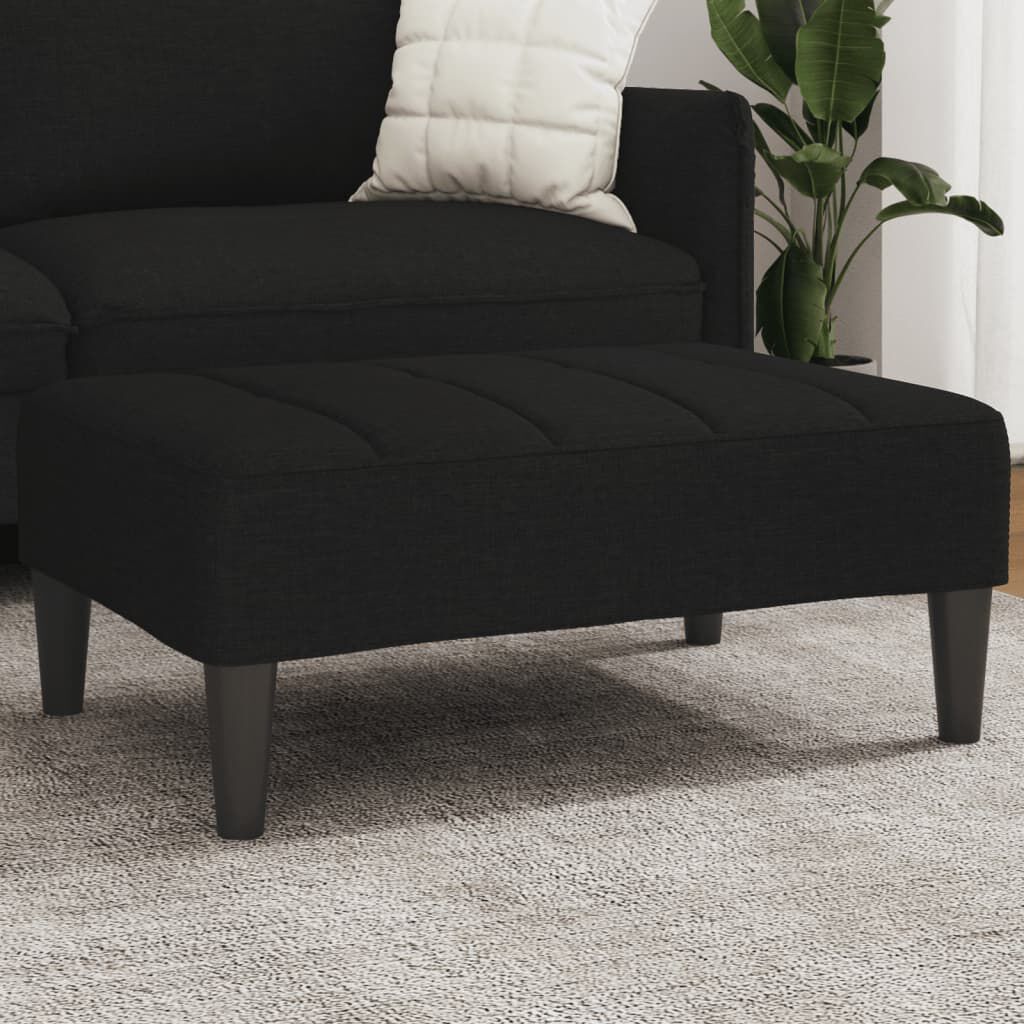 vidaXL Υποπόδιο Μαύρο 77x55x31 εκ. Υφασμάτινο