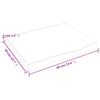 vidaXL Επιφ Τραπεζιού Αν Καφέ 60x50x(2-4)εκ. Επεξ. Μασίφ Ξύλο Δρυός