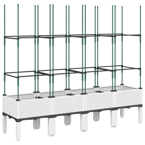 vidaXL &Zeta;&alpha;&rho;&nu;&tau;&iota;&nu;&iota;έ&rho;&alpha; &Kappa;ή&pi;&omicron;&upsilon; &mu;&epsilon; &Kappa;&alpha;&phi;&alpha;&sigma;&omega;&tau;ό &Lambda;&epsilon;&upsilon;&kappa;ή 160x40x142,5 &epsilon;&kappa;. &alpha;&pi;ό PP