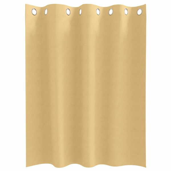 vidaXL Κουρτίνες με κουρτίνες 2 pcs Μπεζ 140x140cm Πολυεστέρας
