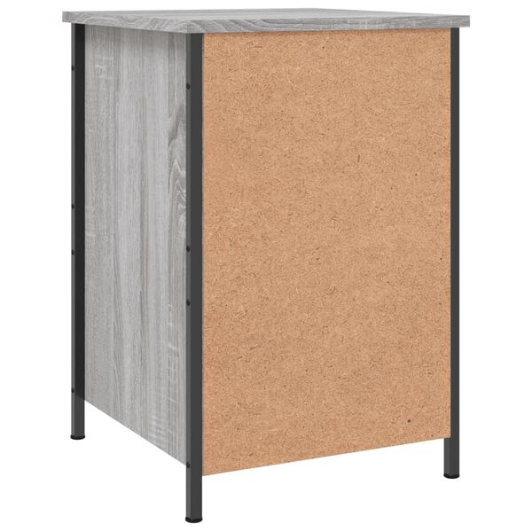 vidaXL Κομοδίνα 2 τεμ. Γκρι Sonoma 40x42x60εκ. από Επεξεργασμένο Ξύλο
