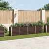 vidaXL Ζαρντινιέρα Ψηλή Καφέ 320 x 40 x 77 εκ. Γαλβανισμένος Χάλυβας