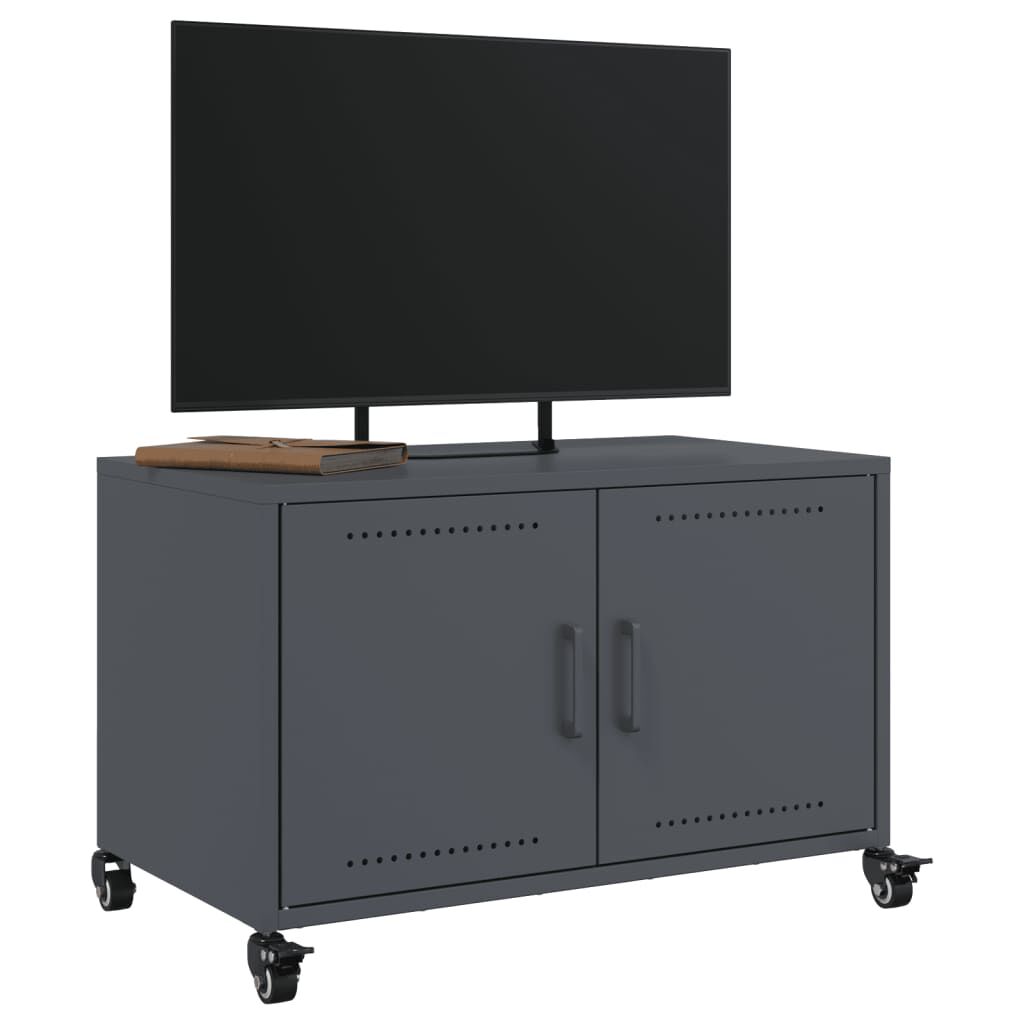 vidaXL Έπιπλο Τηλεόρασης Μαύρο 68x39x43,5 εκ. Χάλυβας
