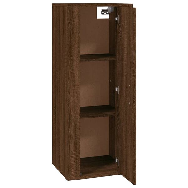 vidaXL Έπιπλο Τηλεόρασης Επιτοίχιο Καφέ Δρυς 40x34,5x100 εκ.