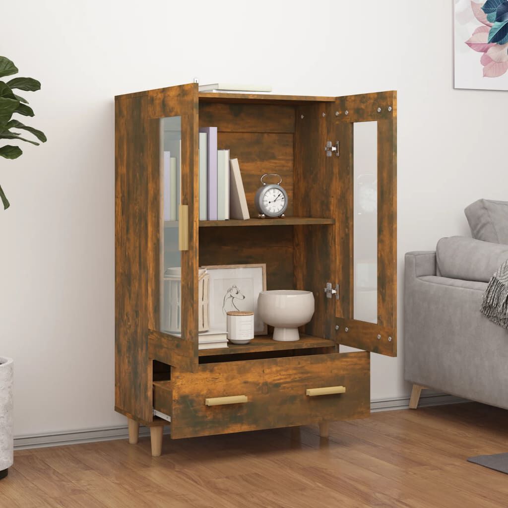 vidaXL Ντουλάπα Καπνιστή δρυς 70 x 31 x 115 εκ. από Επεξεργασμένο Ξύλο