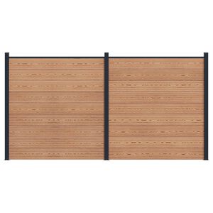 vidaXL &Pi;ά&nu;&epsilon;&lambda; &Phi;&rho;ά&chi;&tau;&eta; 2 pcs WPC &kappa;&alpha;&iota; &Alpha;&lambda;&omicron;&upsilon;&mu;ί&nu;&iota;&omicron; &Kappa;&alpha;&phi;έ