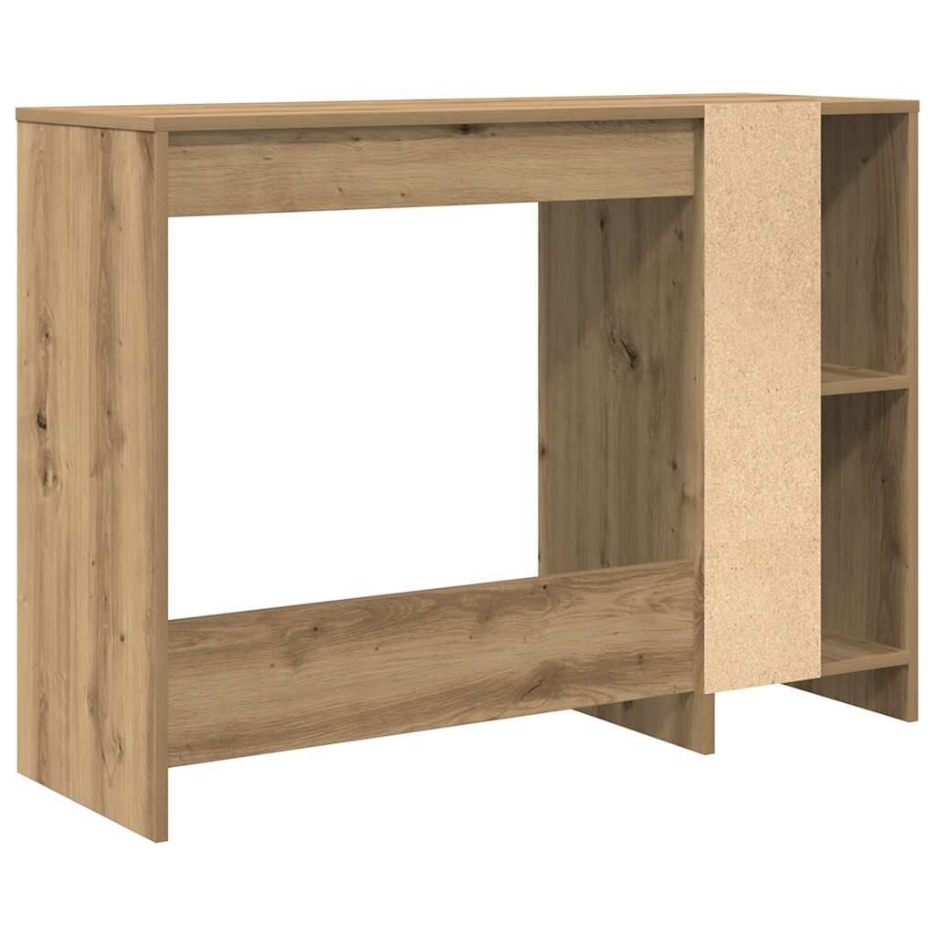 vidaXL Γραφείο Αρτισιανή Δρυς 102,5x35x75 εκ. από Επεξεργασμένο Ξύλο