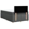 vidaXL Κρεβάτι Boxspring με Στρώμα Σκούρο Γκρι 120x200 εκ. Υφασμάτινο