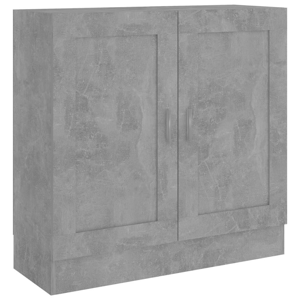 vidaXL Βιβλιοθήκη Γκρι του Σκυροδέματος 82,5x30,5x80 εκ. Επεξ. Ξύλο