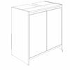 vidaXL Ντουλάπι Μπάνιου Καπνιστή Δρυς 60x33x61 εκ. Επεξεργασμένο Ξύλο