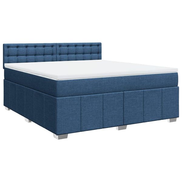 vidaXL &Kappa;&rho;&epsilon;&beta;ά&tau;&iota; Boxspring &mu;&epsilon; &Sigma;&tau;&rho;ώ&mu;&alpha; &Mu;&pi;&lambda;&epsilon; 180x200 &epsilon;&kappa;. &Upsilon;&phi;&alpha;&sigma;&mu;ά&tau;&iota;&nu;&omicron;
