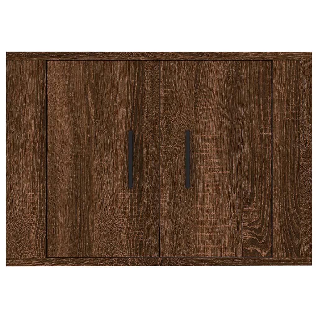 vidaXL Έπιπλο Τηλεόρασης Επιτοίχιο Καφέ Δρυς 57x34,5x40 εκ.