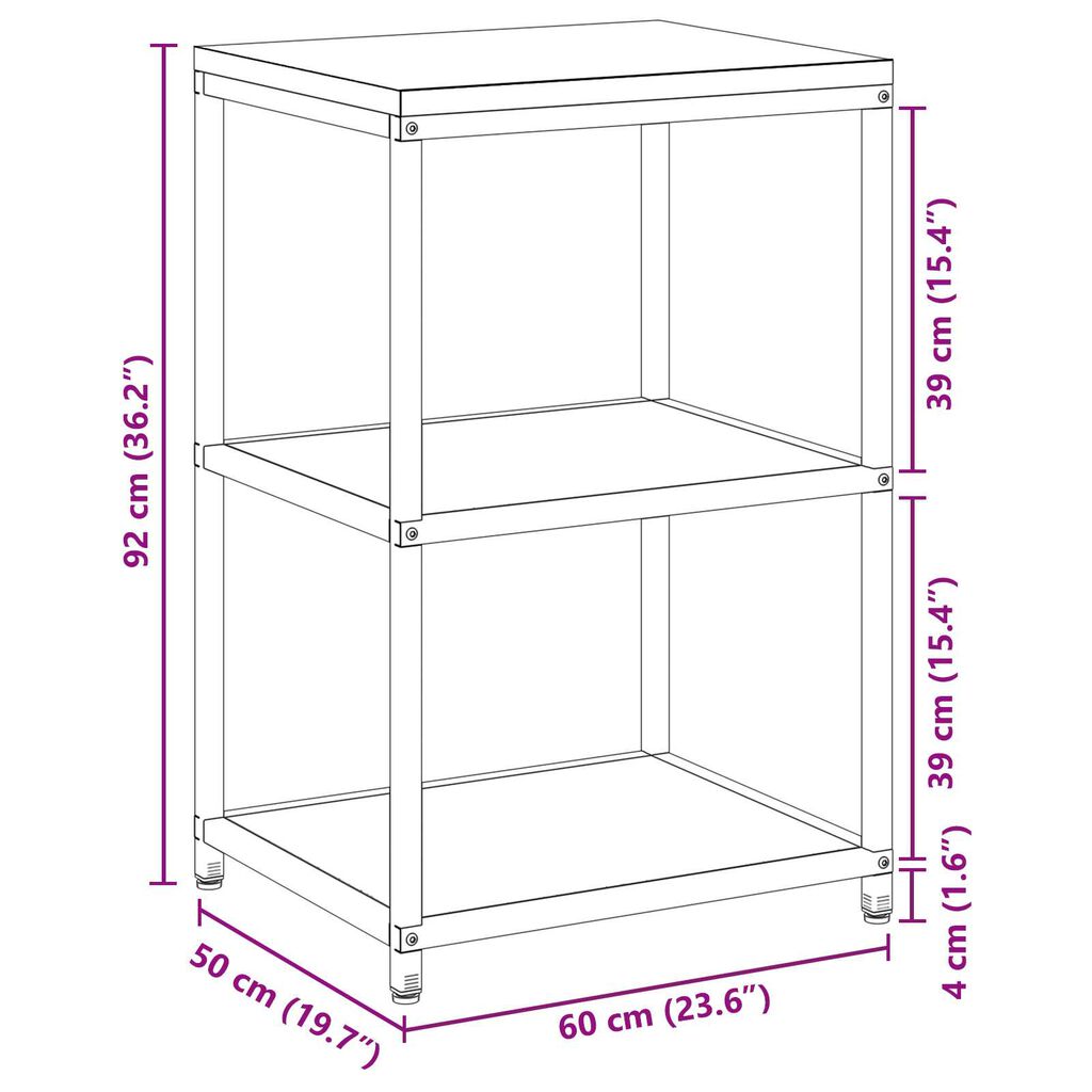 vidaXL Ράφι Αποθήκευσης Κουζίνας Ελαιόχρωμο 60 x 50 x 92 εκ. Ατσάλι