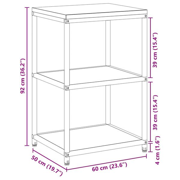 vidaXL Ράφι Αποθήκευσης Κουζίνας Ελαιόχρωμο 60 x 50 x 92 εκ. Ατσάλι