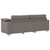 vidaXL Καναπές με μαξιλάρι Taupe 219 x 77 x 82 εκ ύφασμα