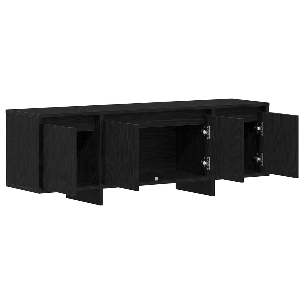 vidaXL Ντουλάπα τηλεόρασης Μαύρο Δρυς 120x30x40,5 εκ. Ξύλο επεξεργασμένο